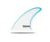 Futures Ethan Ewing Fiberglass Tri Fin Set-White/Blue-Medium