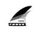 Futures DHD Honeycomb Tri Fin Set-Black/White-Medium