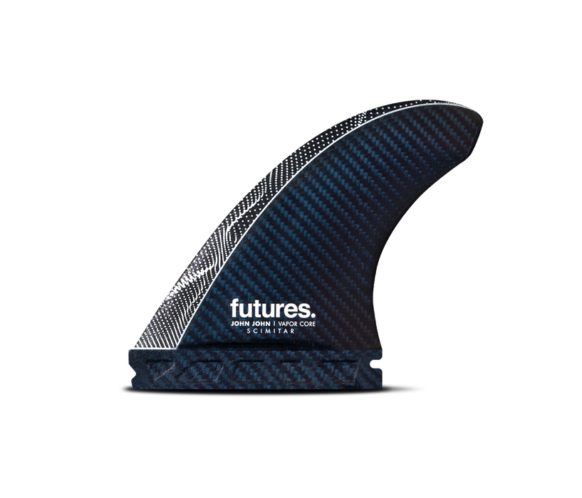 Futures JJF Scimitar Vapor Core Tri Fin Set-Blue/Carbon-Medium