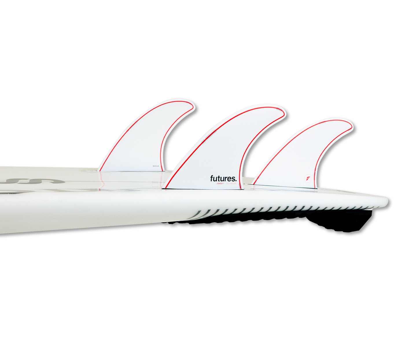 futures JORDY LARGE サーフボードフィン 3枚セット Futures Jordy Honeycomb Tri Fin Set-White/Red-Medium – REAL