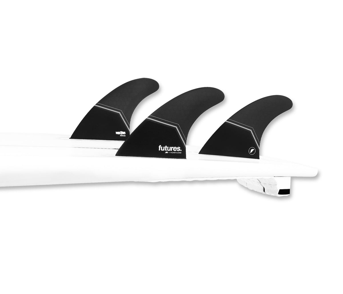 Futures JS Honeycomb Tri Fin Set-Smoke-Medium