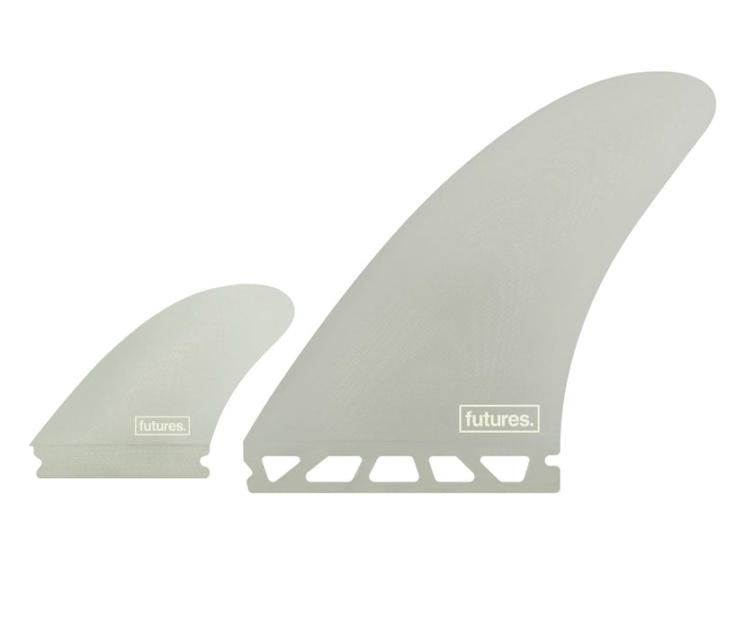 Futures Knost Fiberglass Twinzer Fin Set-Clear