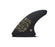 Futures Alpha 3/2 Carbon Tri Fin Set-Black/Gold-Medium