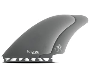 Futures MC Callum Keel Fiberglass Twin Fin Set-Smoke