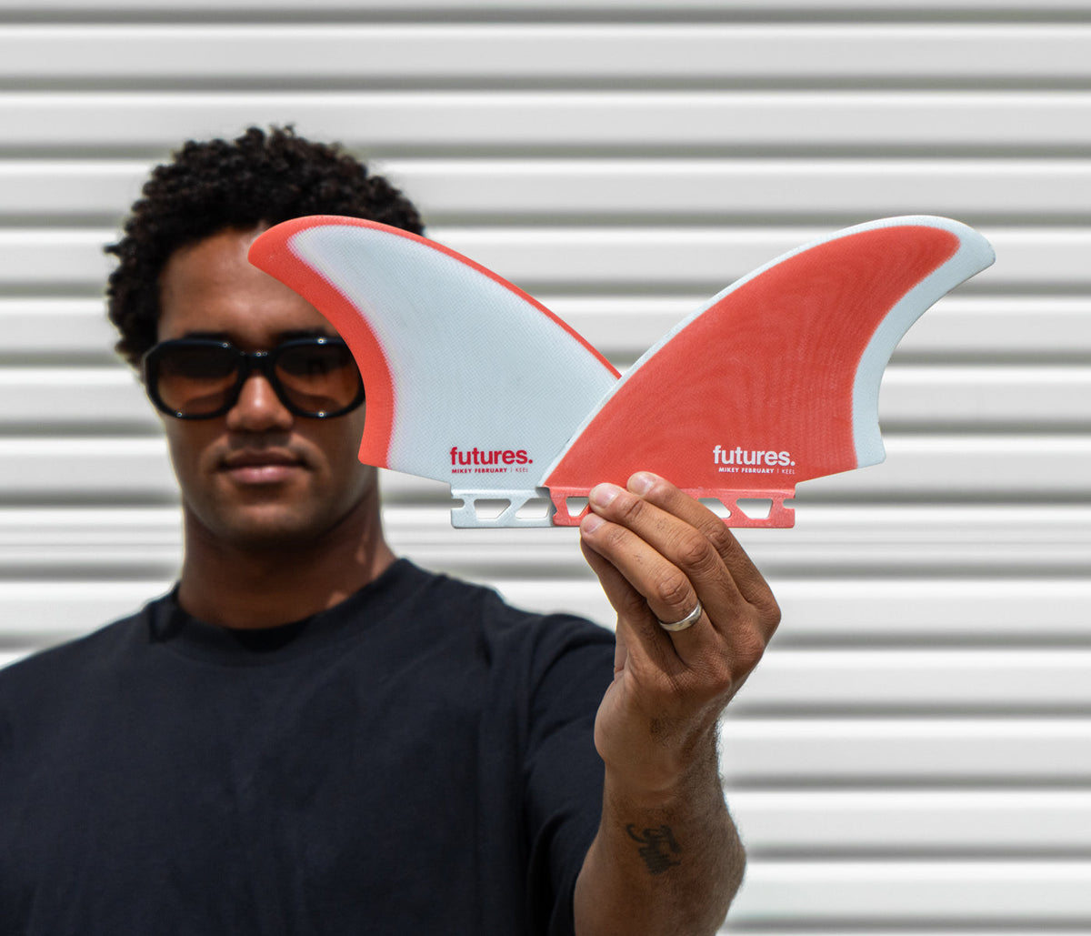 Futures Mikey February Keel-Red/Grey