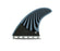 Futures Pyzel Honeycomb/Carbon Tri Fin Set-Blue/Yellow-Large