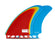Futures Pyzel Bobcat Fiberglass Twin Fin Set-Rainbow
