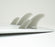 Futures T2 Twinzer Fiberglass Twinzer Fin Set-Smoke-9 Deg
