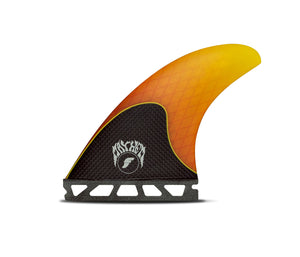 Futures Mayhem 3.0 Honeycomb Tri Fin Set-Orange-Small