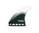 Futures TP1  Honeycomb Tri Fin Set-White/Forest Green-Large