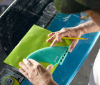 Futures Timmy Fiberglass Twin Fin Set-Teal