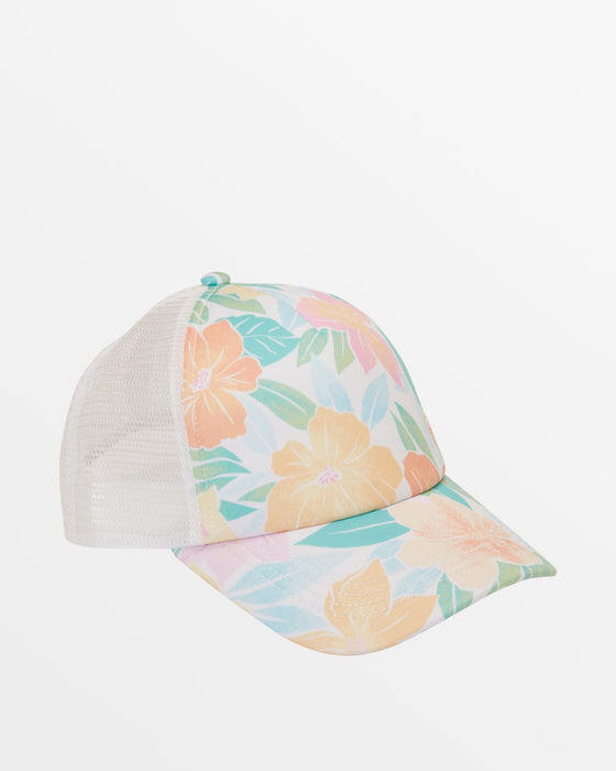Billabong Girls Shenanigans Hat-Green Tropics