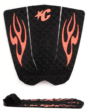 Creatures Griffin Colapinto Signature Traction Pad-Black Fluro Red Flames