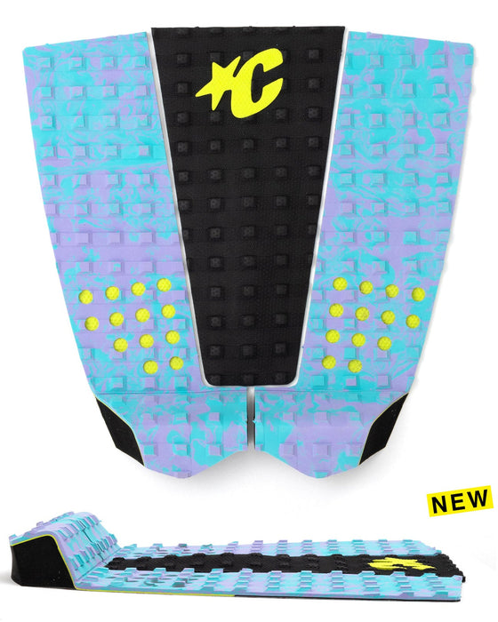 Creatures Italo Ferreira Signature Traction Pad-Fluro Blue Lavendar Swirl Black