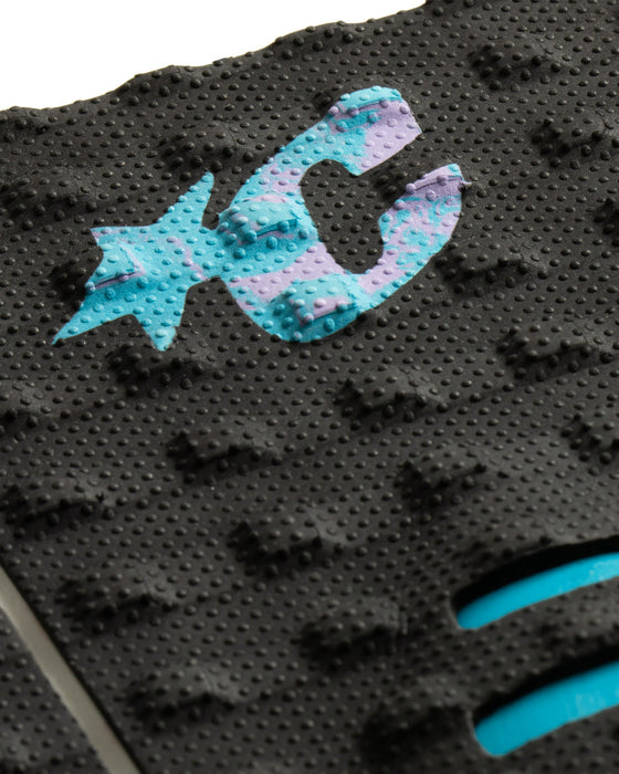 Creatures Mick Eugene Fanning Signature Traction Pad-Black Fluro Blue Lavender Swirl