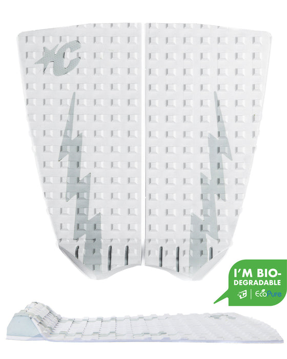 Creatures Mick Fanning Performance Twin Traction Pad-White Platinum Eco