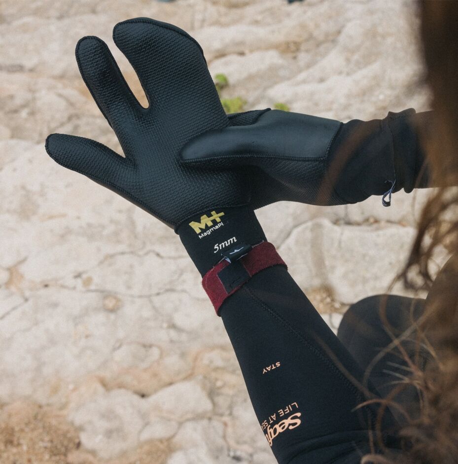 Manera MAGMA 5mm Lobster Gloves-Black