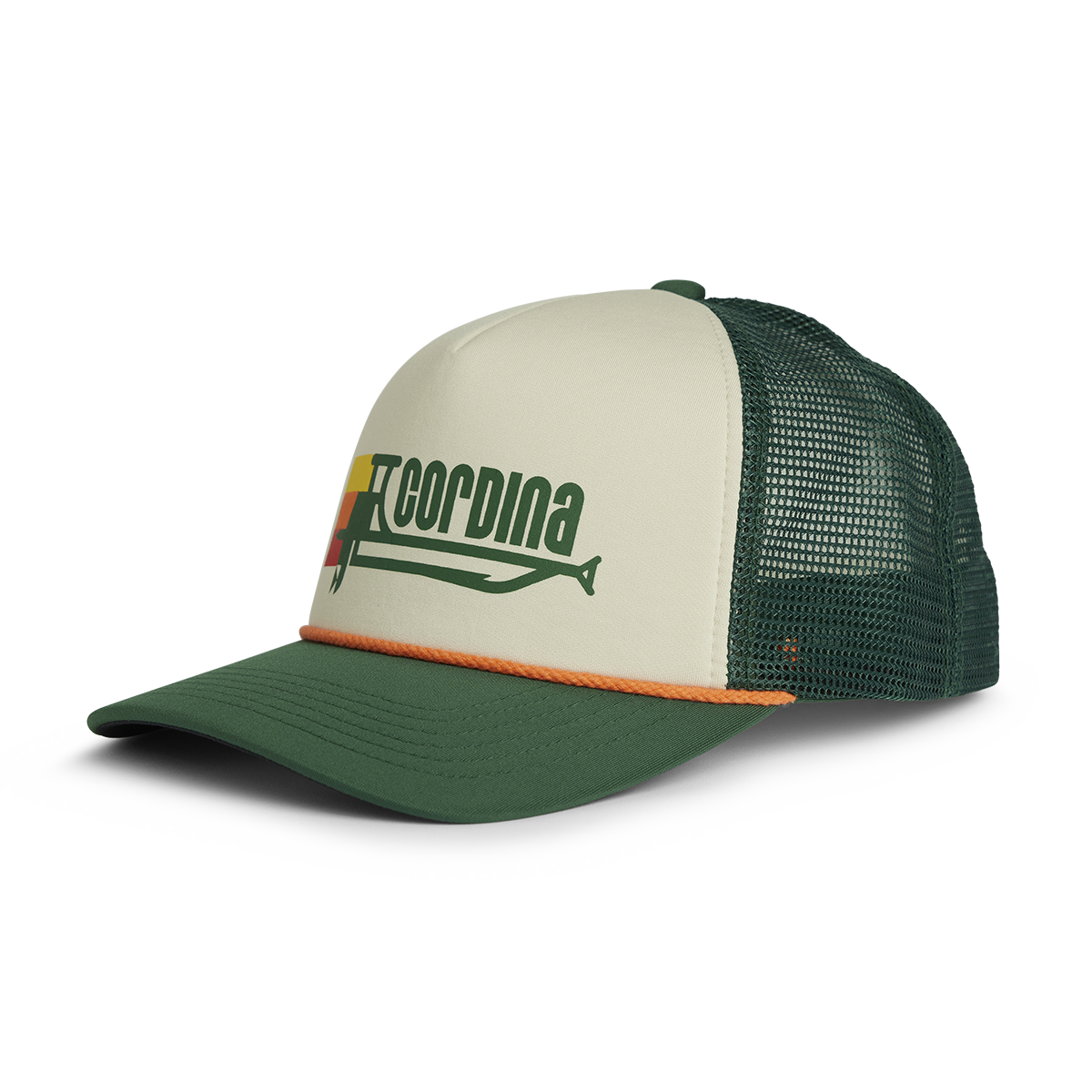 Cordina Trucker - Skiff Foam Hat Hat-Dark Green