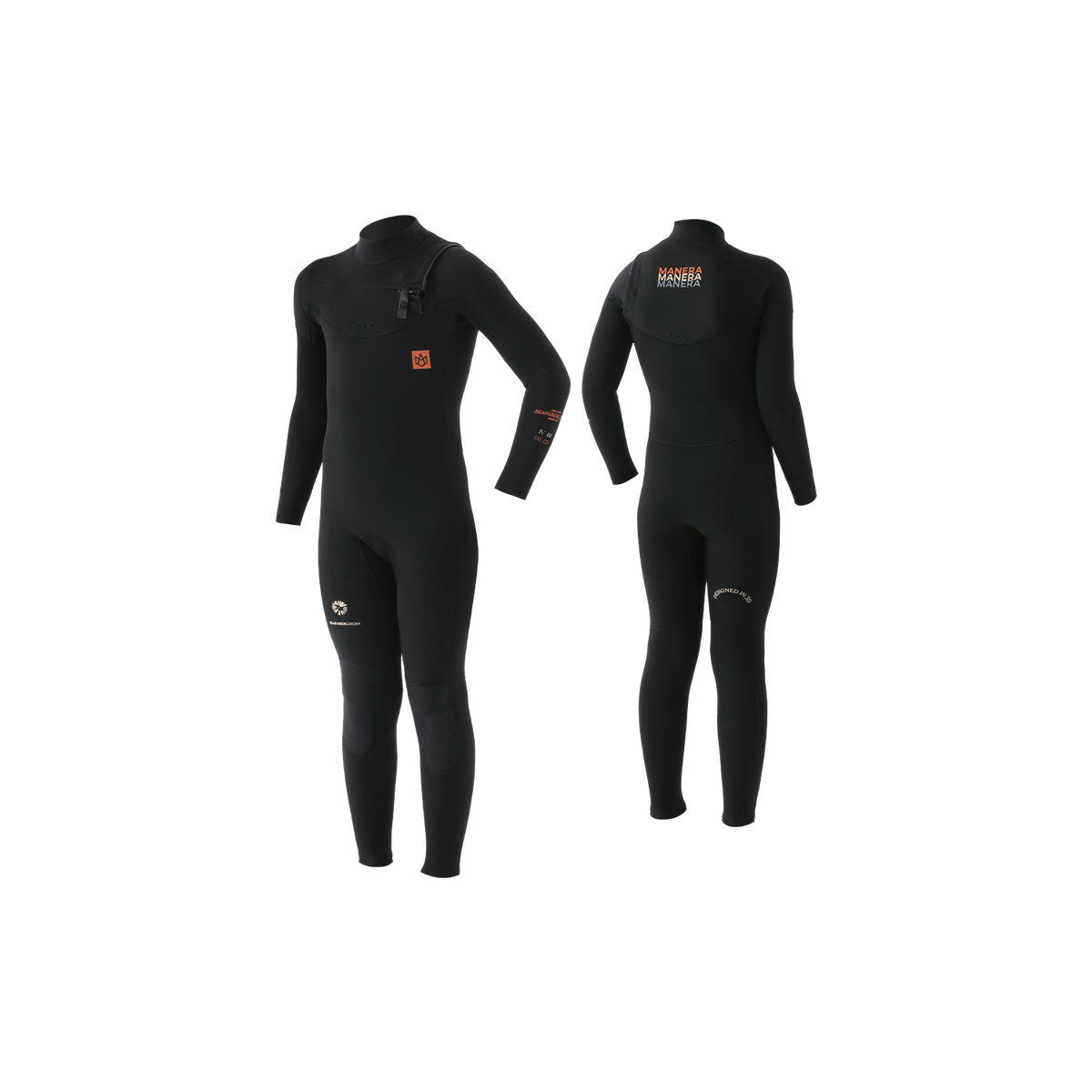 Manera Seafarer Groms 4/3 FZ Wetsuit-Black