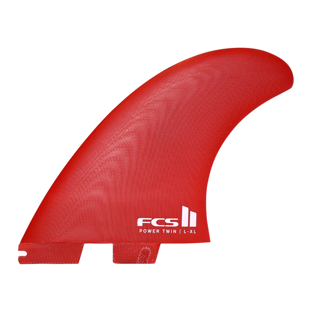 FCS II Harley Ingleby PG Twin Fin Set-Red-Large/X-Large