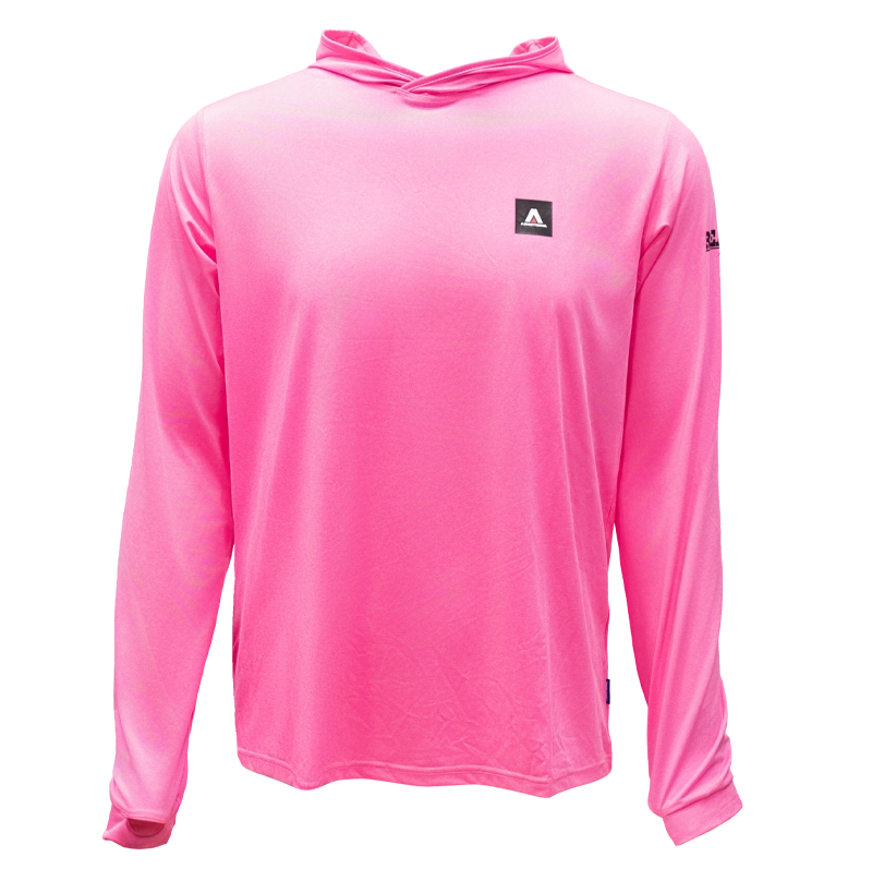 Armstrong x REAL UPF Hooded Sun Shirt-Signal Pink