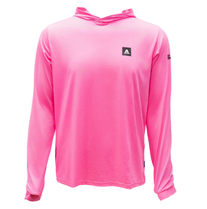 Armstrong x REAL UPF Hooded Sun Shirt-Signal Pink