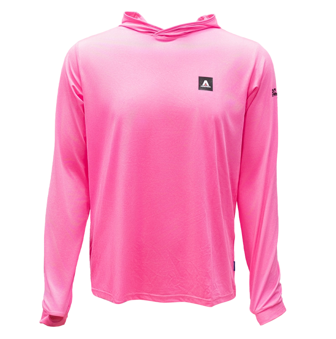 Armstrong x REAL UPF Hooded Sun Shirt-Signal Pink