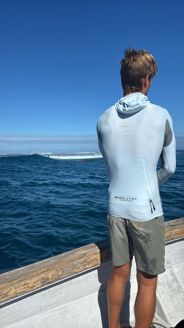 Solite Convertible Neo Rashguard-Silver/Charcoal