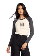 Billabong Fierce Paradise Raglan L/S Tee-Black Sands