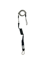 Kaohi Inviz Hybrid Leash w/ Carabiner-Black-30" x 7mm