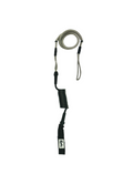 Kaohi Inviz Hybrid Leash w/ Hook & Loop-Black-30" x 7mm