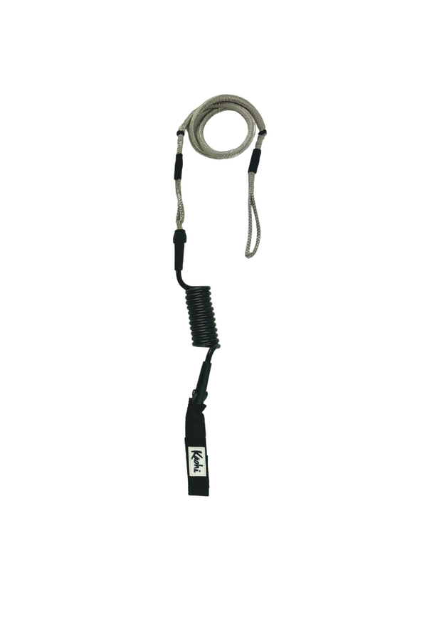 Kaohi Inviz Hybrid Leash w/ Hook & Loop-Black-30" x 7mm