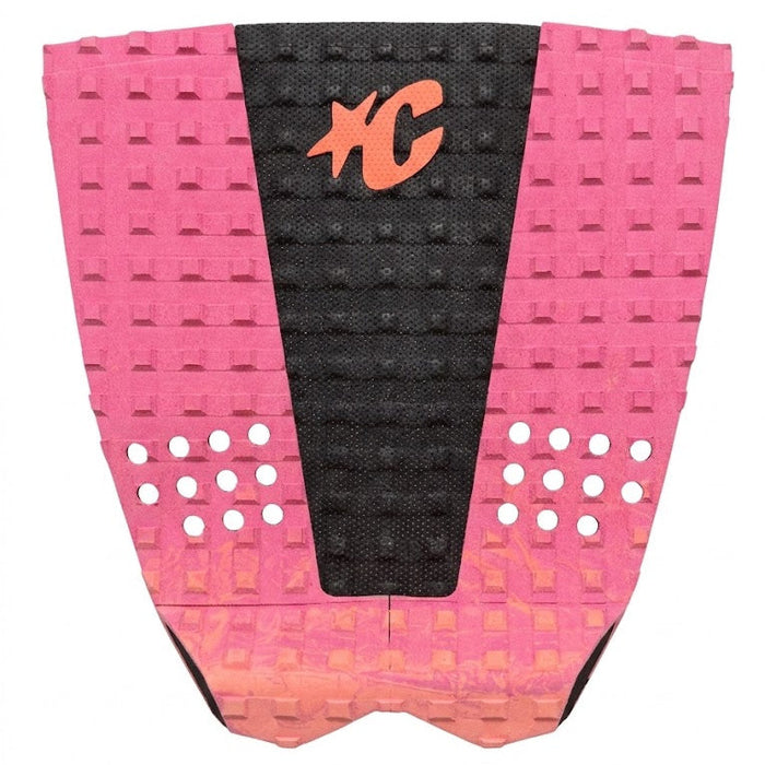 Creatures Italo Ferreira Signature Traction Pad-Fluro Red Fade Pink Black
