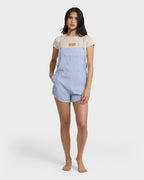 Billabong Wild Pursuit Overall Romper-Twilight Blue