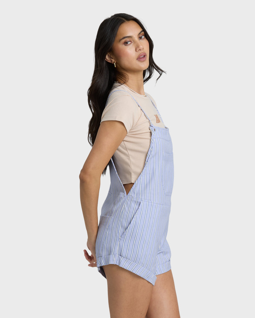 Billabong Wild Pursuit Overall Romper-Twilight Blue