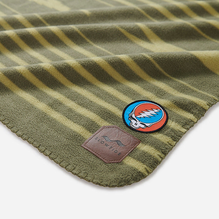 Slowtide Jammer Fleece Blanket-Moss