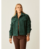 Carve Designs Rhea Boucle Trucker Jacket-Pine