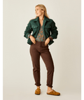 Carve Designs Rhea Boucle Trucker Jacket-Pine