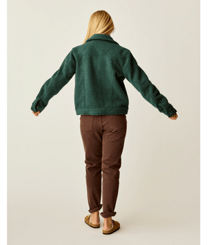 Carve Designs Rhea Boucle Trucker Jacket-Pine