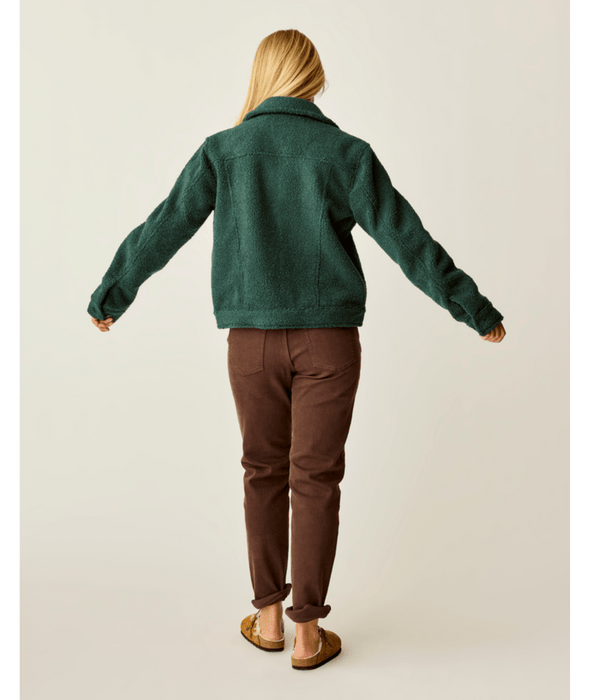 Carve Designs Rhea Boucle Trucker Jacket-Pine