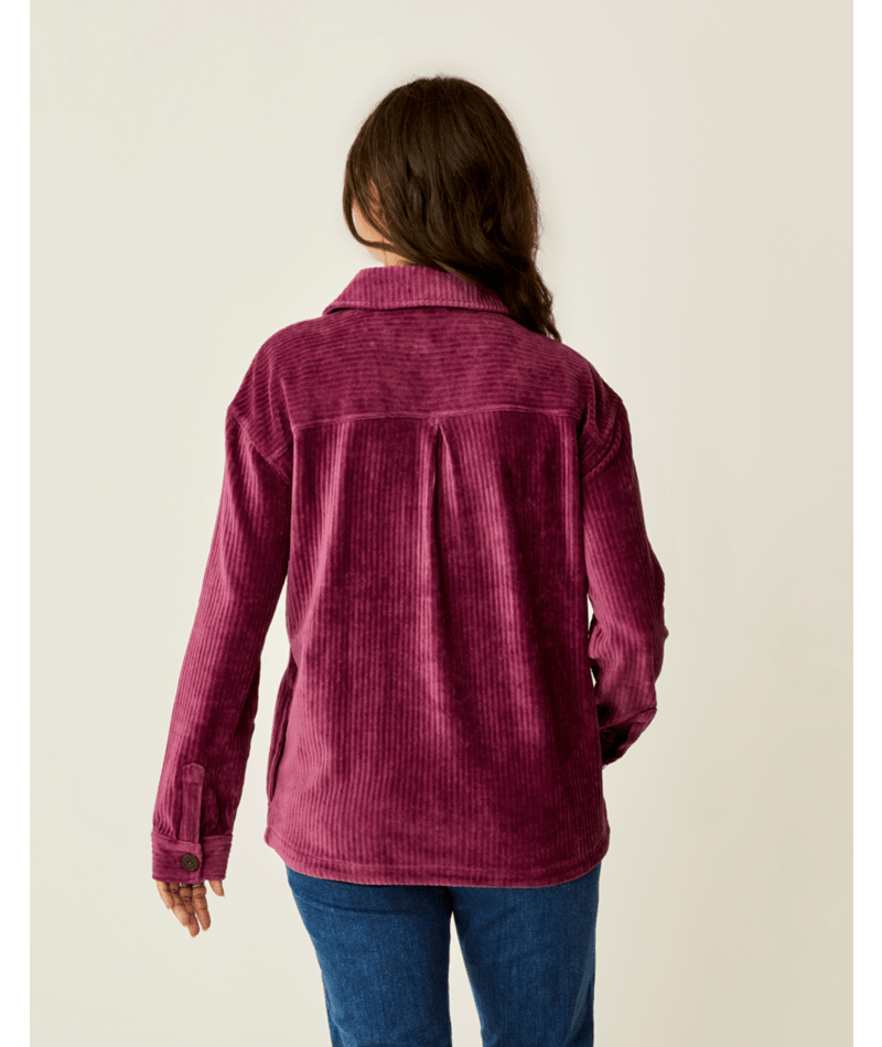 Carve Designs Hudson Stretch Cord Shacket-Nirvana
