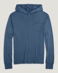Free Fly Boys Bamboo Shade Hooded Sun Shirt-Pacific Blue