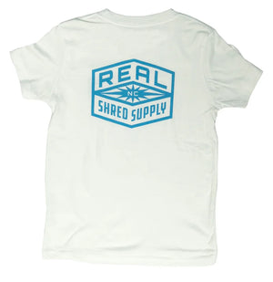 REAL Youth Shred Supply Tee-White