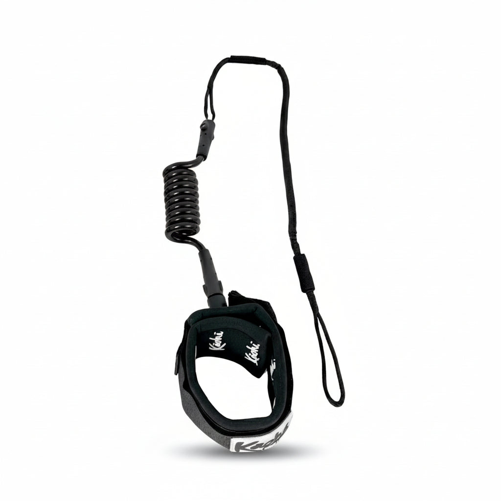 Kaohi Inviz Hybrid Calf Leash-Black-3.5' + 20" x 7mm