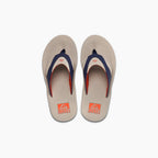 REEF Kids Fanning Sandal-Taupe/Navy