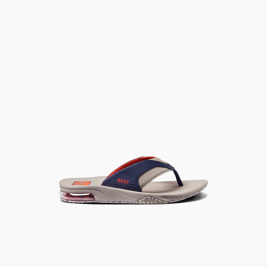 REEF Kids Fanning Sandal-Taupe/Navy