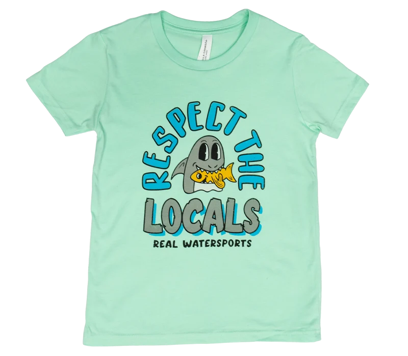 REAL Youth Respect The Locals Tee-Mint