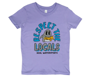 REAL Youth Respect The Locals Tee-Dark Lavender
