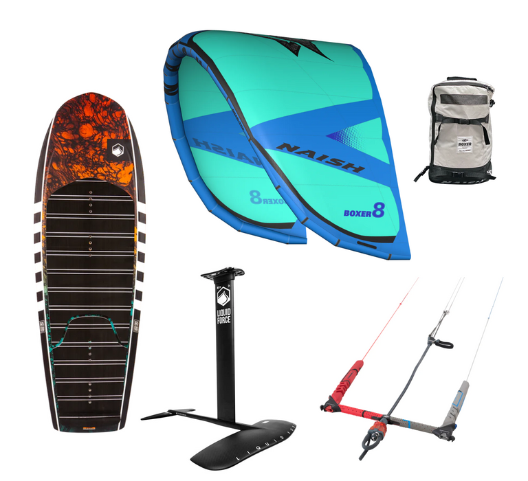 Liquid Force Launch 120 w/ Naish S26 Boxer 12m Kite Foil Package