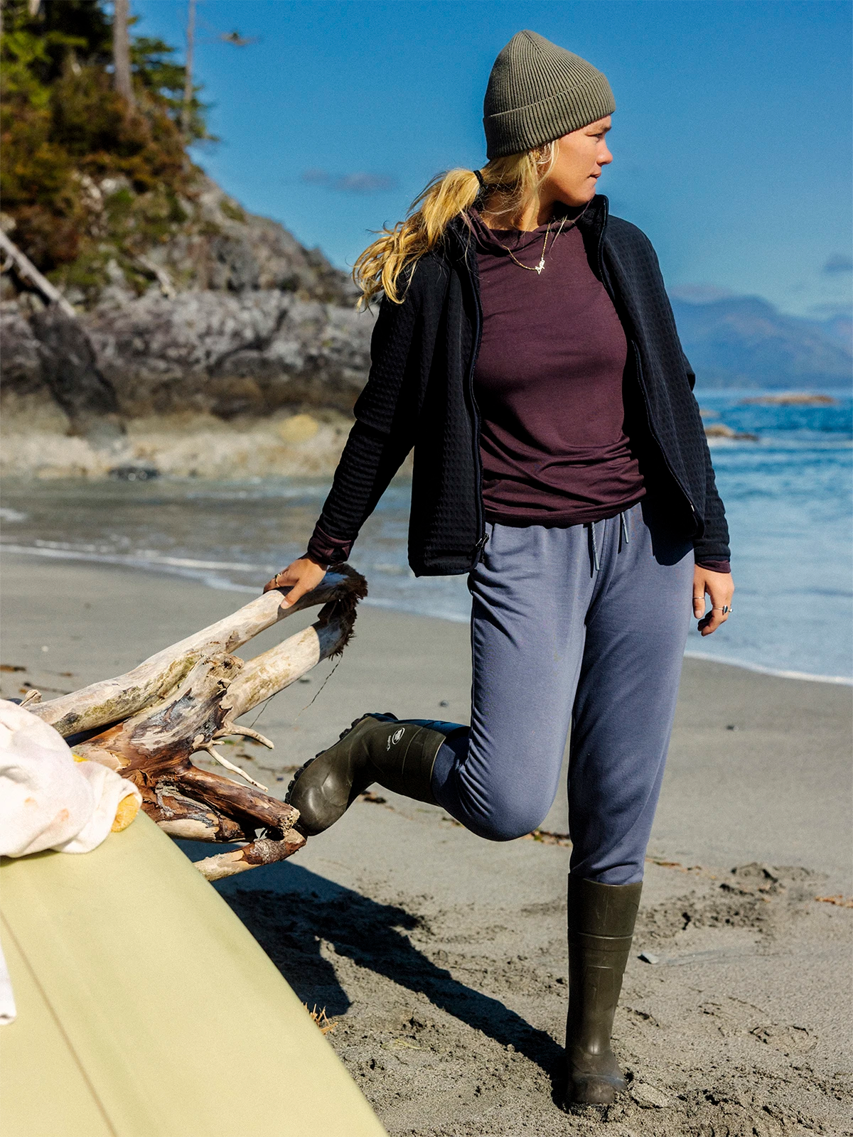 Free Fly Bamboo Lightweight Fleece Jogger Pants-Storm Cloud